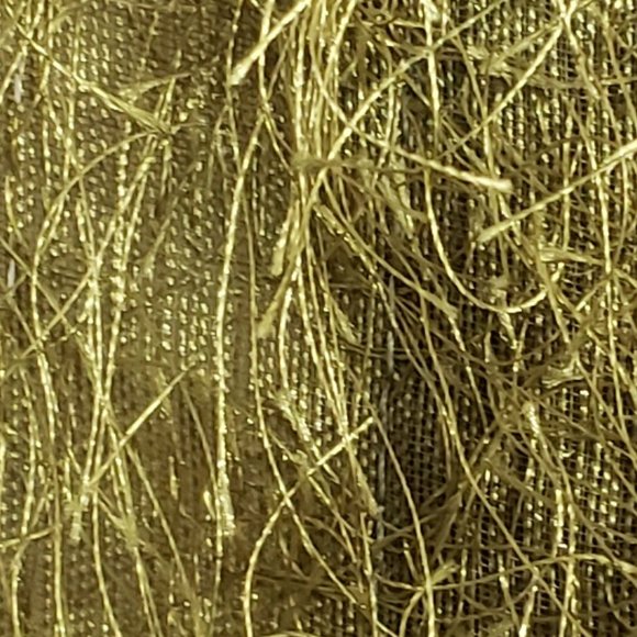 Cactus Flower shiny green fuzzy button down blouse - Picture 8 of 8